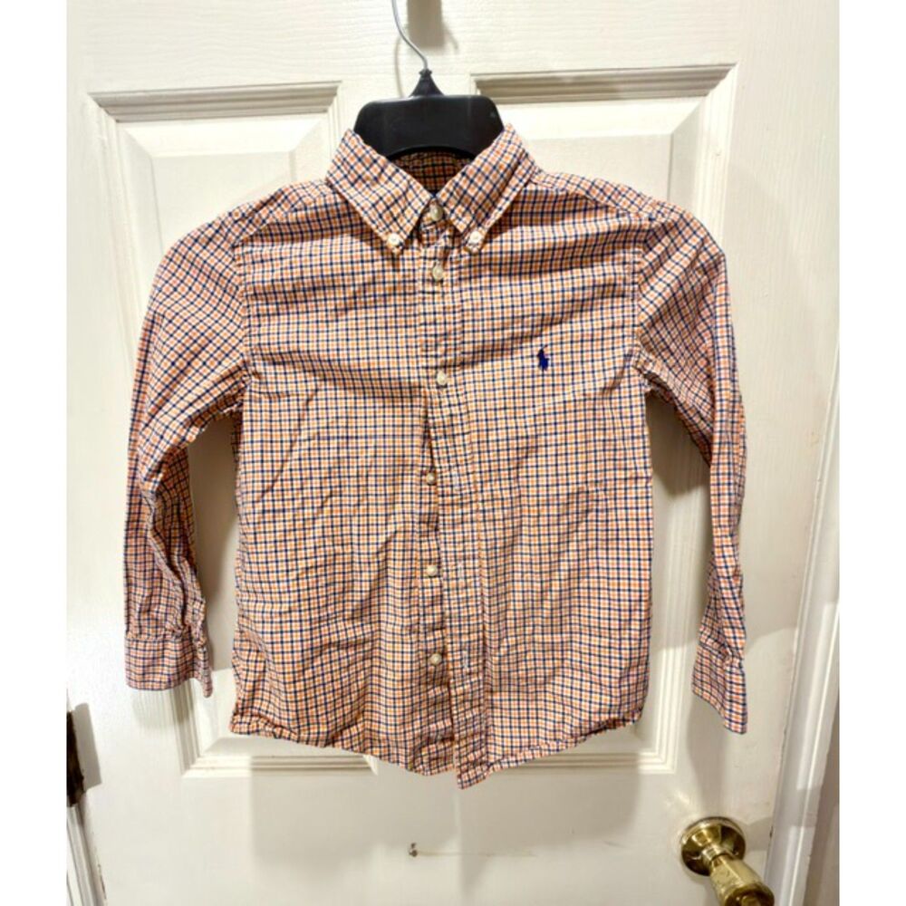 Polo Ralph Lauren boy's size 7 preppy cotton button down shirt